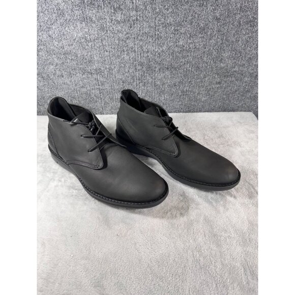 Kenneth mens size 10 boots carlino chukka black leather - Picture 1 of 16